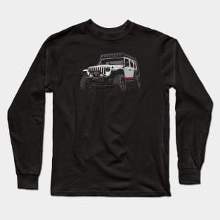 Jeep Wrangler White Long Sleeve T-Shirt